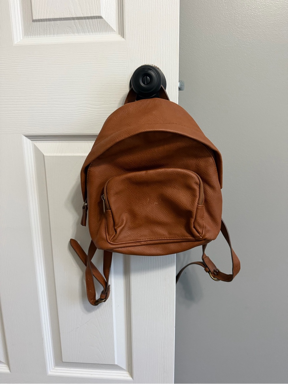 Universal Thread Tan Faux Leather Mini Backpack